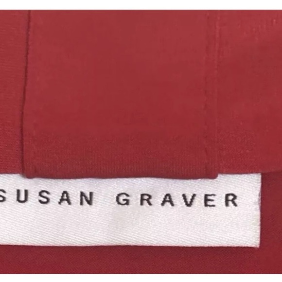 Susan Graver • Open Cardigan Red Long Sleeve size M - Picture 3 of 5